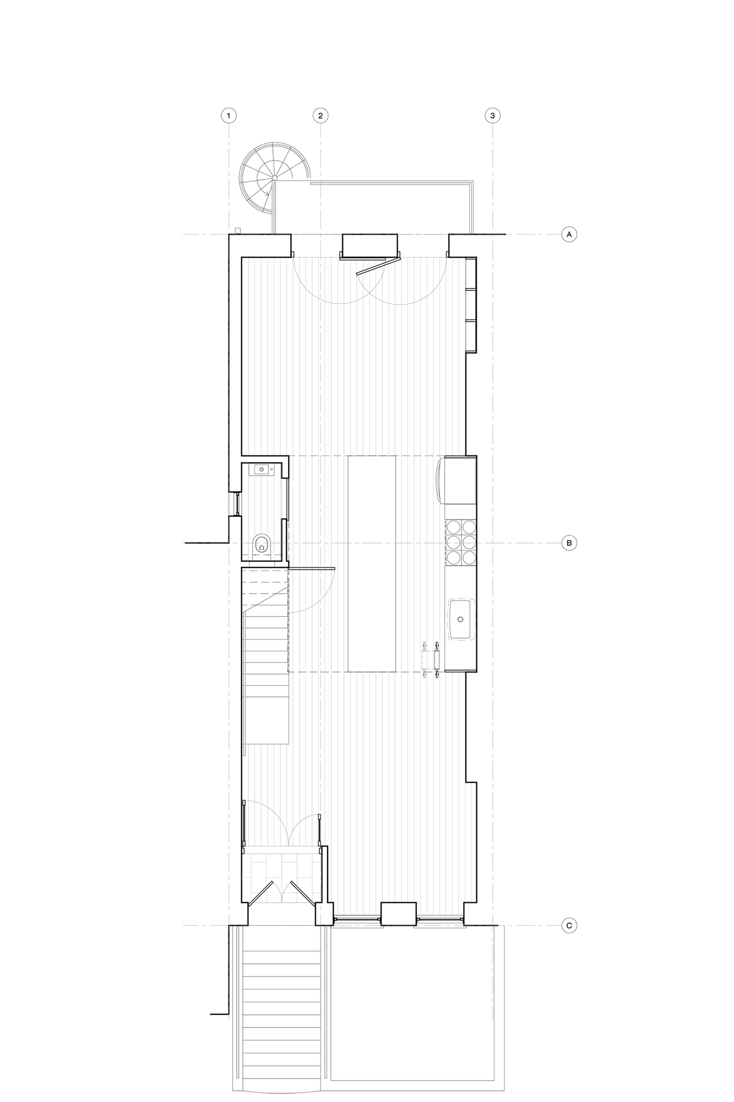 Wayne Street Row House by Jeff Jordan Architects