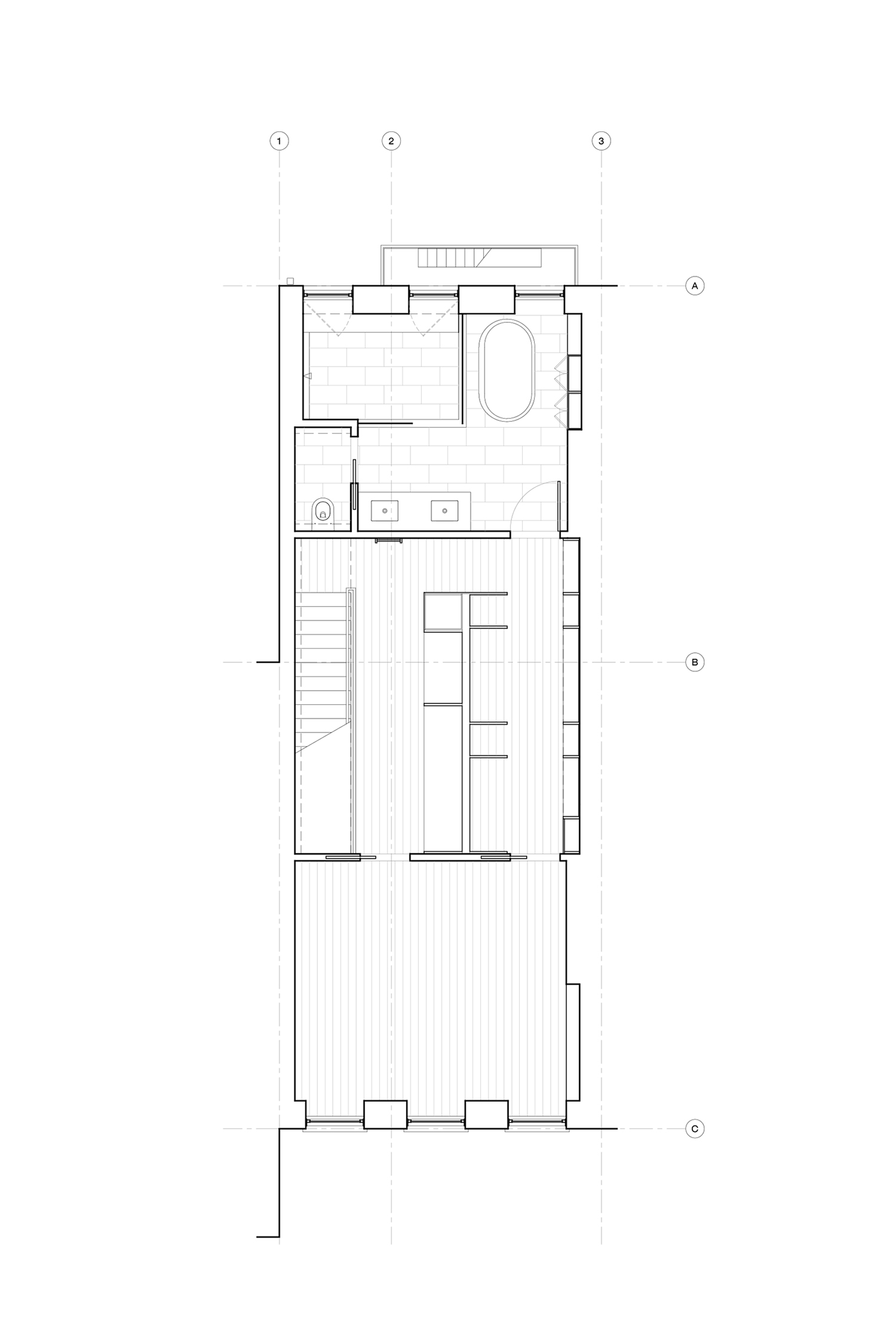 Wayne Street Row House by Jeff Jordan Architects