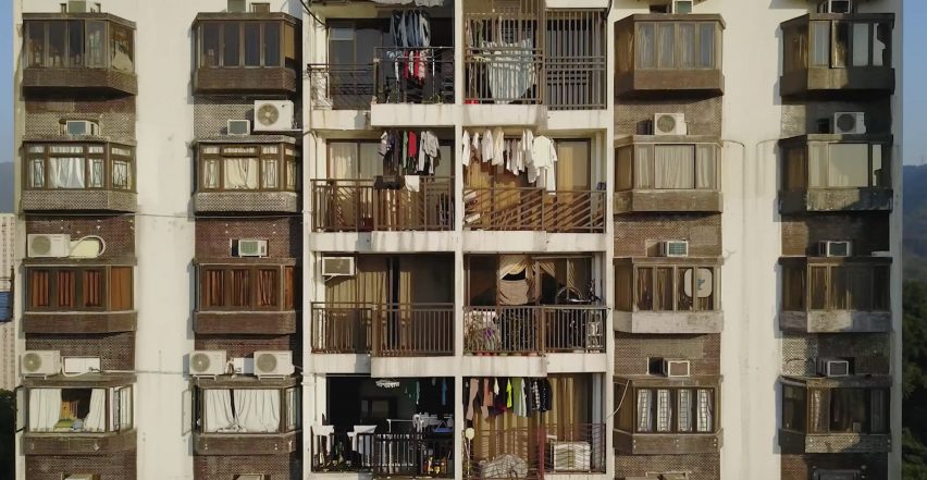 Drone film by Mariana Bisti captures Hong Kong's densely packed high-rise buildings