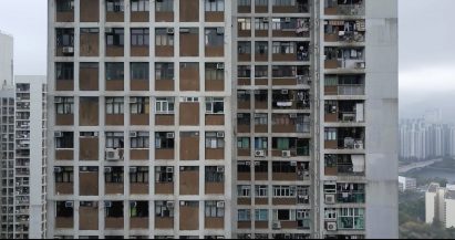 Drone film by Mariana Bisti captures Hong Kong's densely packed high-rise buildings