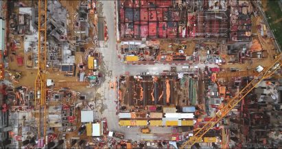 Drone film by Mariana Bisti captures Hong Kong's densely packed high-rise buildings