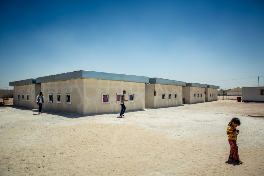 Za’atari camp school, Jordan, for Syrian refugees