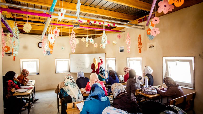 Za’atari camp school, Jordan, for Syrian refugees