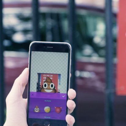 Augmented-reality app Mirage lets you overlay emojis onto real life