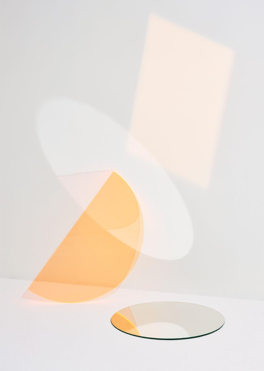 Petite Friture's Abstraction collection includes lighting and wallpaper