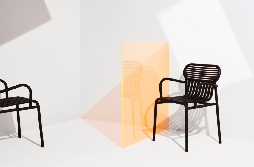 Petite Friture's Abstraction collection includes lighting and wallpaper