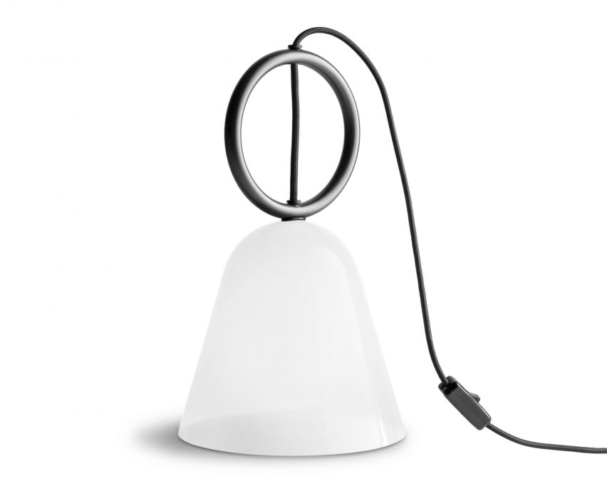 Petite Friture's Abstraction collection includes lighting and wallpaper