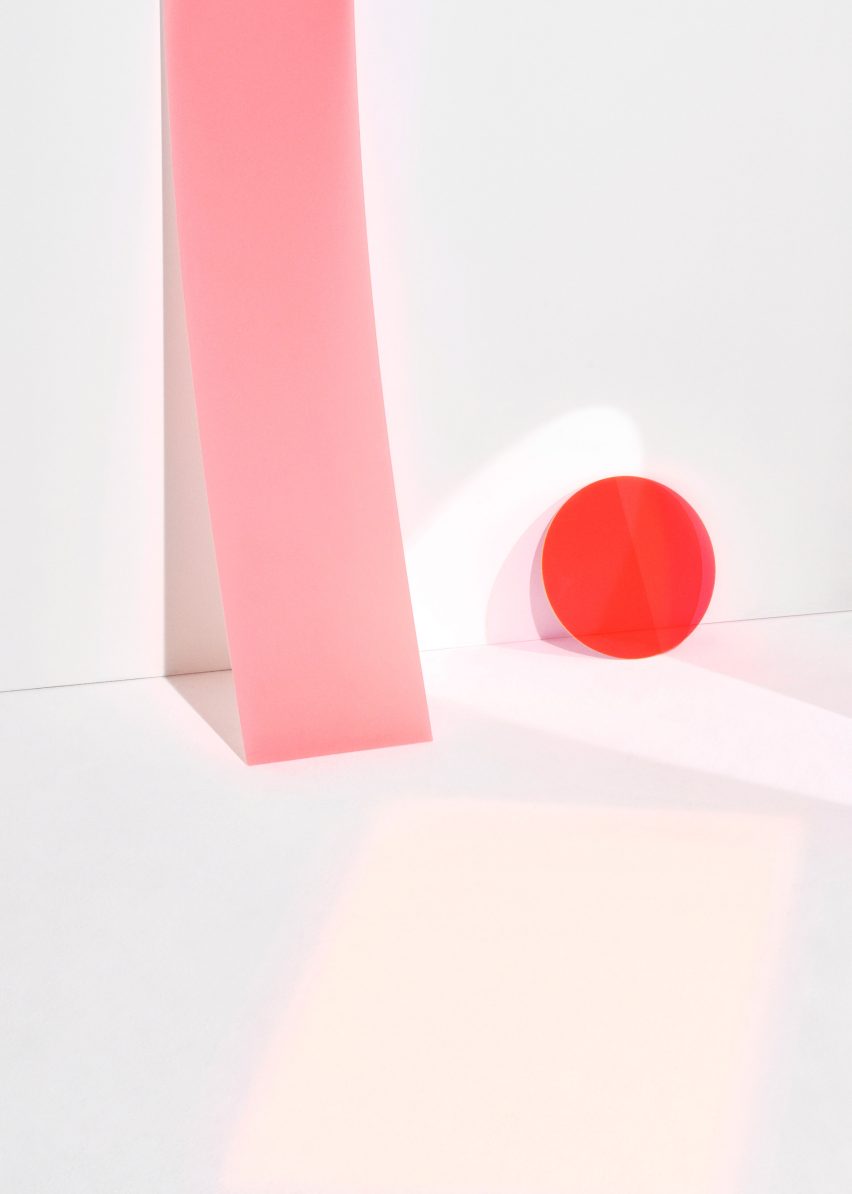 Petite Friture's Abstraction collection includes lighting and wallpaper