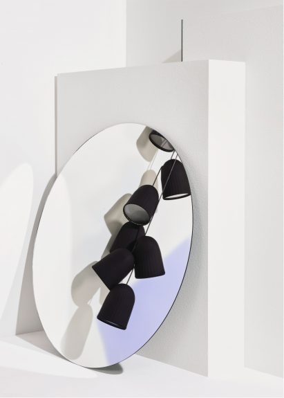 Petite Friture's Abstraction collection includes lighting and wallpaper