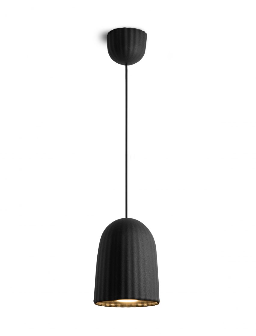 Petite Friture's Abstraction collection includes lighting and wallpaper