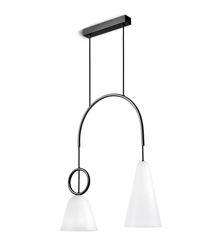Petite Friture's Abstraction collection includes lighting and wallpaper