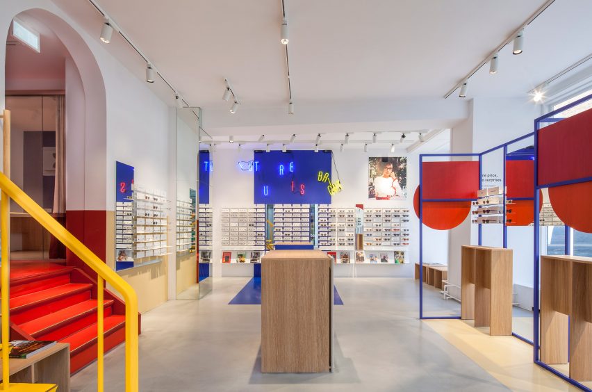 Spacon & X design Ace & Tate's new Copenhagen eye-wear store to evoke an artist's studio