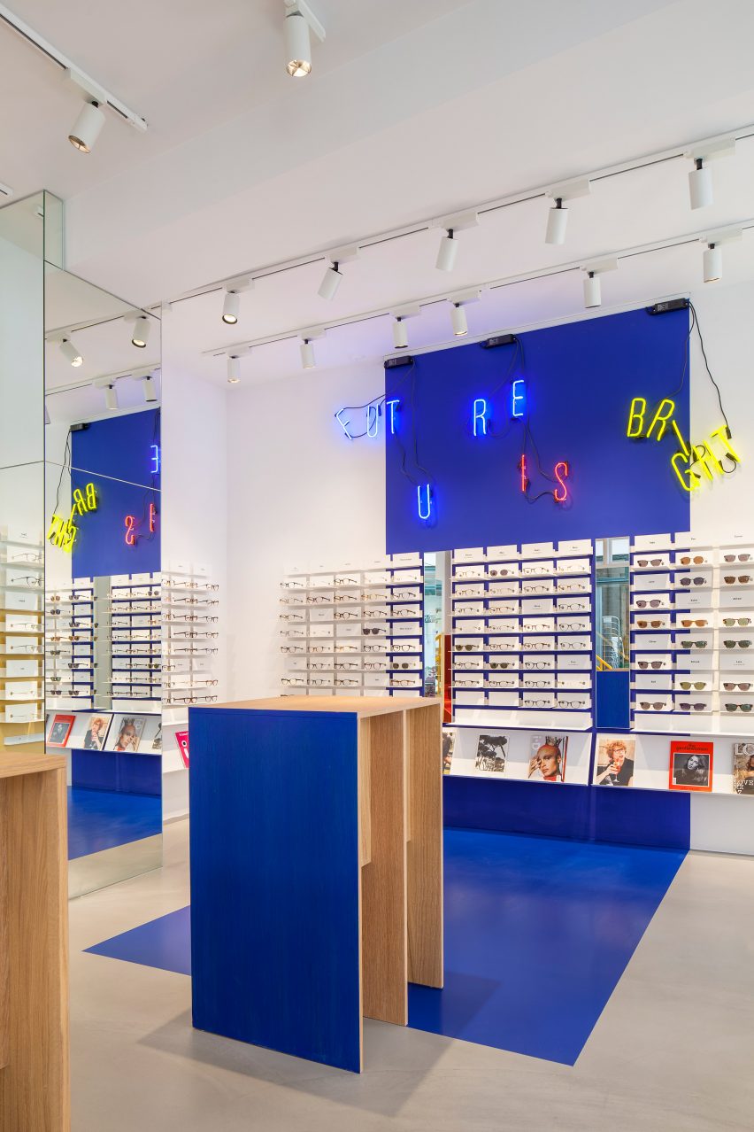 Spacon & X design Ace & Tate's new Copenhagen eye-wear store to evoke an artist's studio