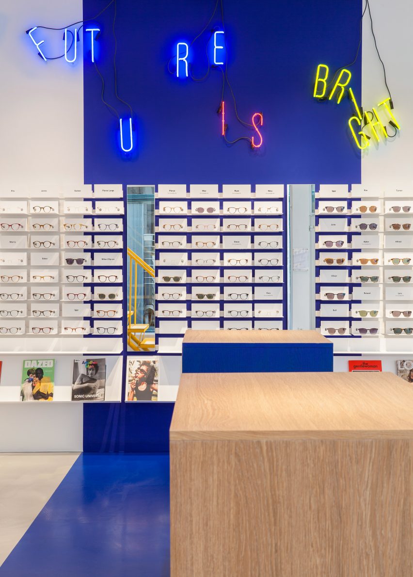 Spacon & X design Ace & Tate's new Copenhagen eye-wear store to evoke an artist's studio