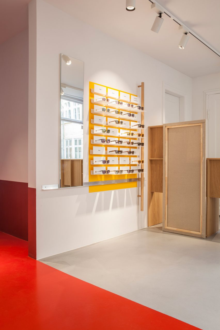 Spacon & X design Ace & Tate's new Copenhagen eye-wear store to evoke an artist's studio