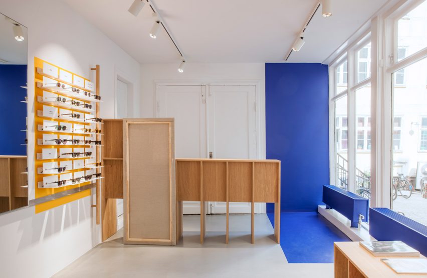 Spacon & X design Ace & Tate's new Copenhagen eye-wear store to evoke an artist's studio