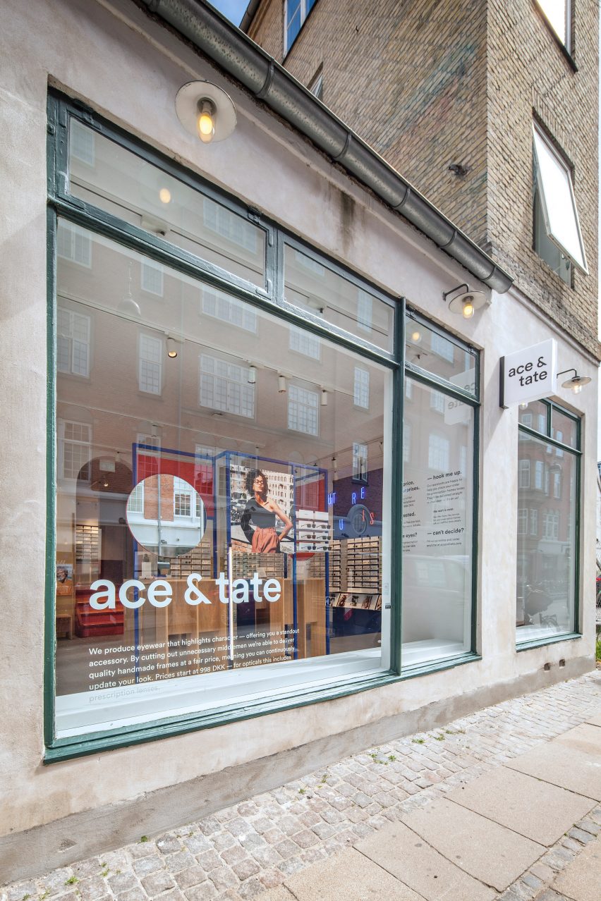 Spacon & X design Ace & Tate's new Copenhagen eye-wear store to evoke an artist's studio