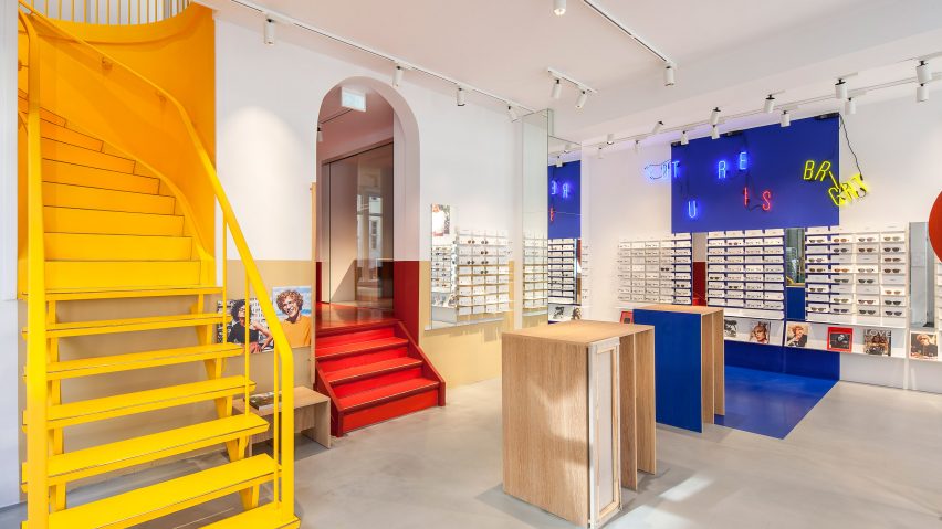 Spacon & X design Ace & Tate's new Copenhagen eye-wear store to evoke an artist's studio