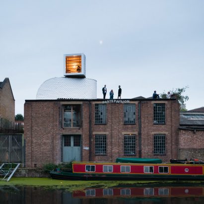 PUP Architects builds rooftop pavilion disguised as warehouse air duct