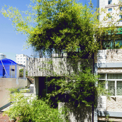 Bamboo House by Vo Trong Nghia