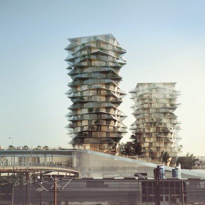 BIG unveils plans for Cactus Towers beside new Copenhagen IKEA