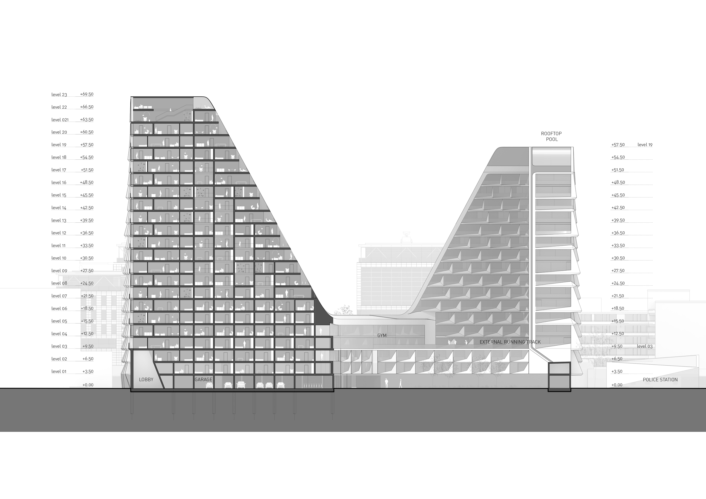 Looping Towers by Peter Pichler Architecture