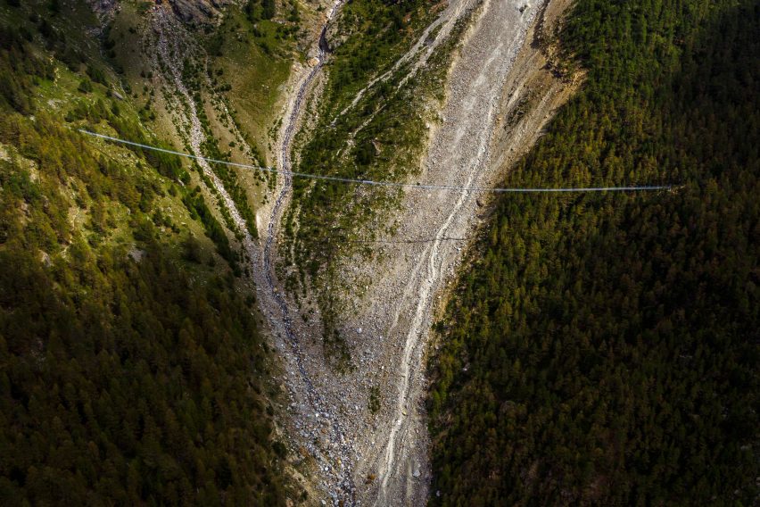 Charles Kuonen Suspension Bridge by Swissrope
