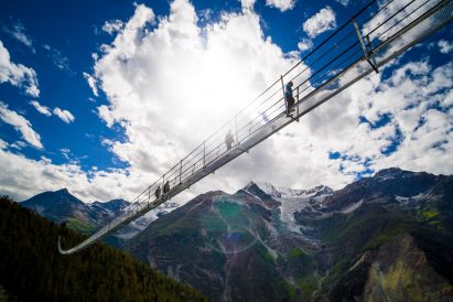 Charles Kuonen Suspension Bridge by Swissrope