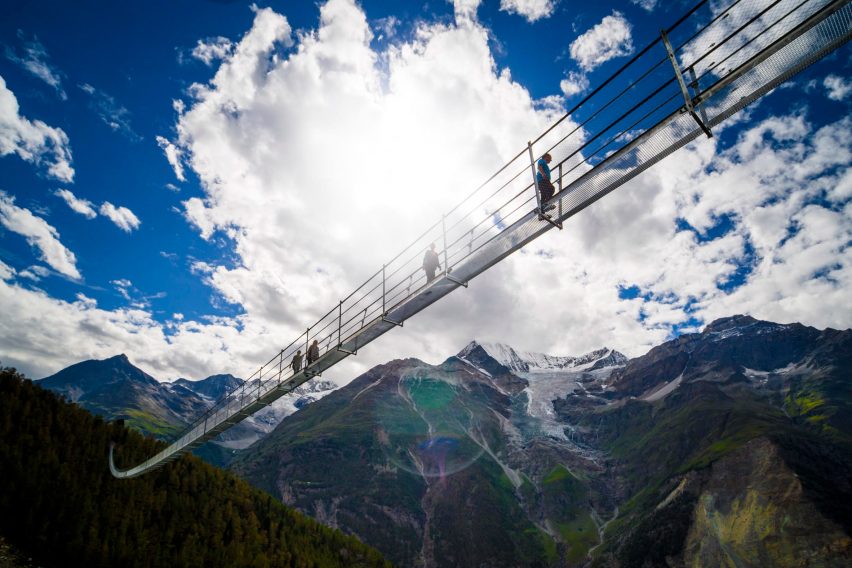 Charles Kuonen Suspension Bridge by Swissrope