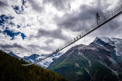 Charles Kuonen Suspension Bridge by Swissrope