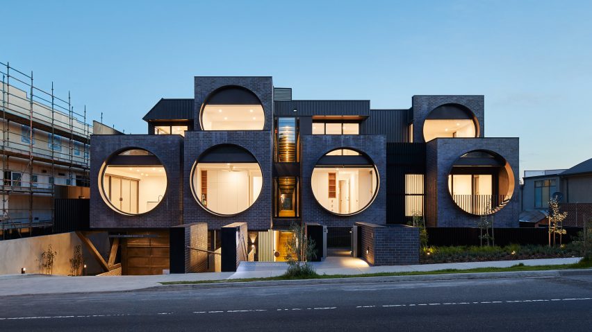 Huge porthole windows bathe Melbourne apartments with natural light
