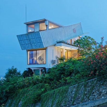 Shipping-container architecture is stacked up on one of our Pinterest boards