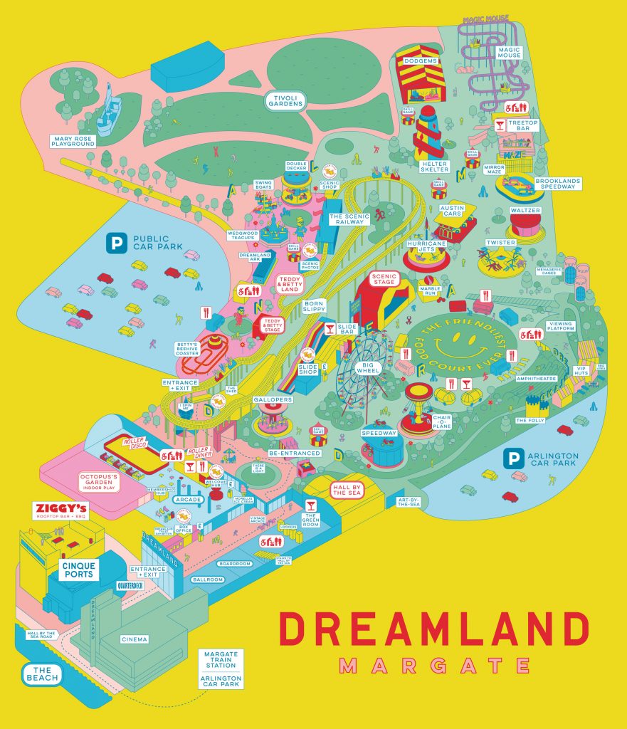 Studio Moross designs posters for relaunched Dreamland theme park