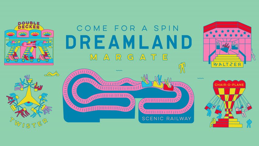 Studio Moross designs posters for relaunched Dreamland theme park