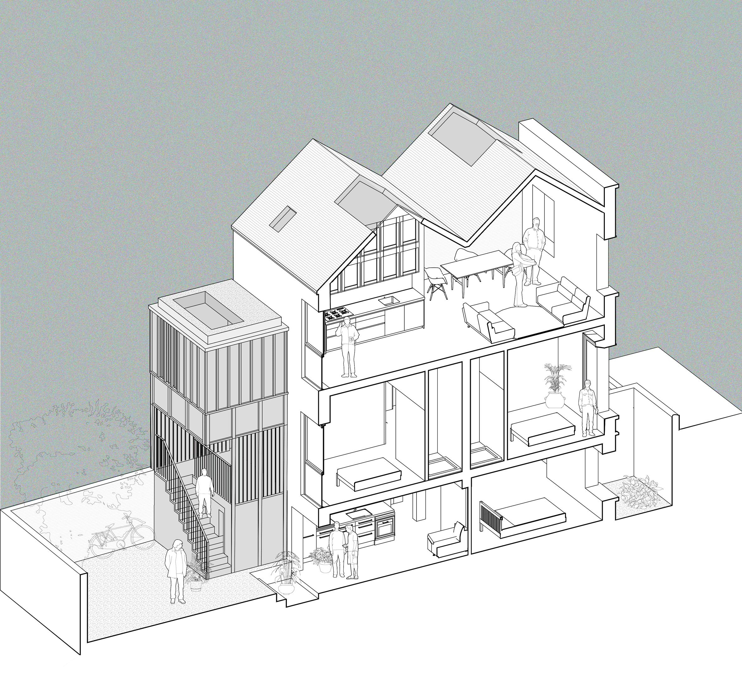 Grand Canal Street house by Scullion architects