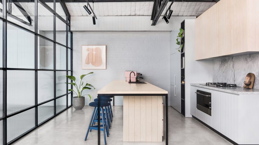 Biasol converts art-deco warehouse in Melbourne into space for its studio