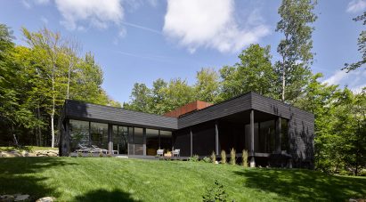 House on Lac Charlebois by Paul Bernier