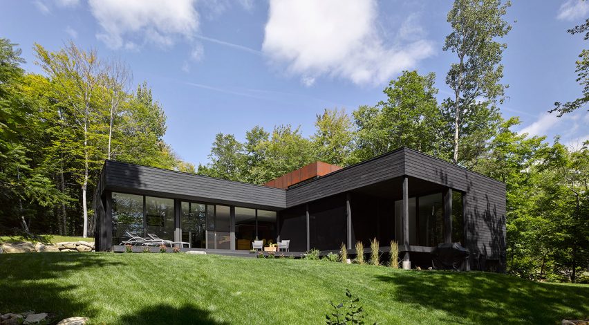 House on Lac Charlebois by Paul Bernier