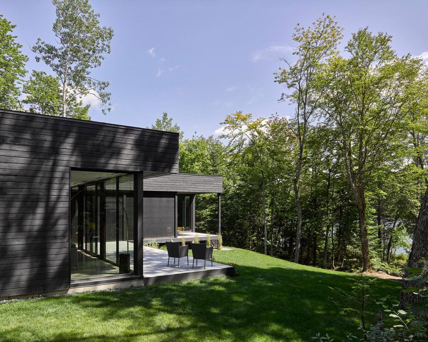 House on Lac Charlebois by Paul Bernier