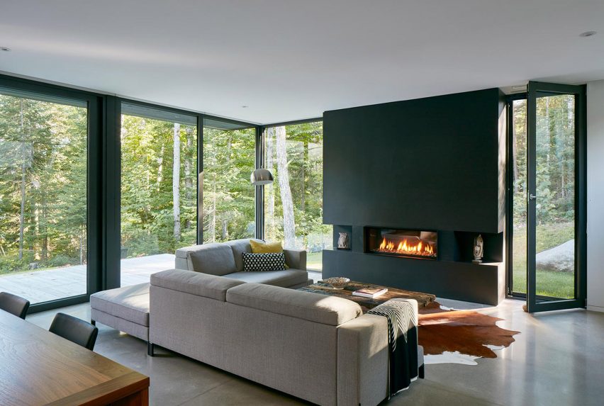 House on Lac Charlebois by Paul Bernier