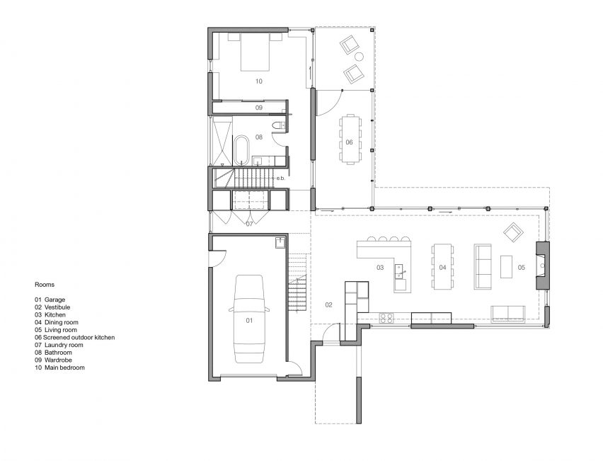 House on Lac Charlebois by Paul Bernier