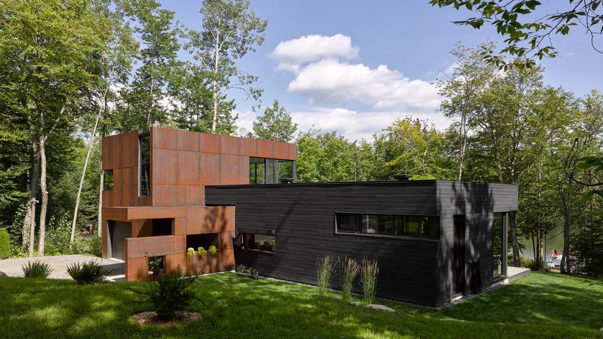 House on Lac Charlebois by Paul Bernier