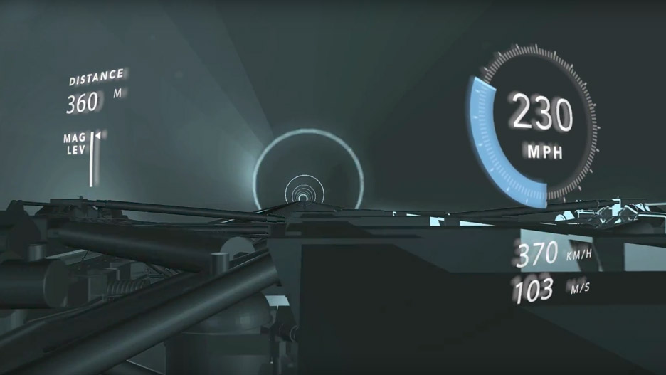 Hyperloop design levitated high speed passenger pod