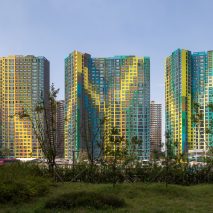 UNStudio uses colour to give identity to faceless South Korean skyscrapers