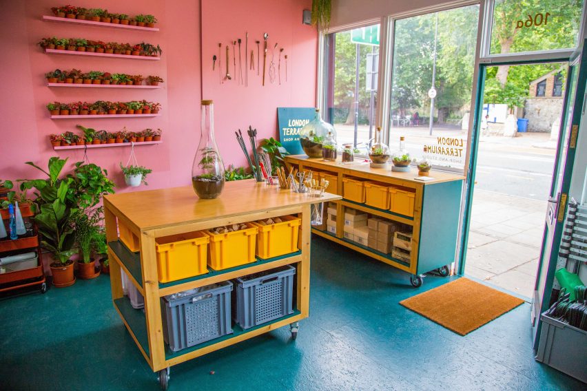 London Terrariums store by Isabel + Helen