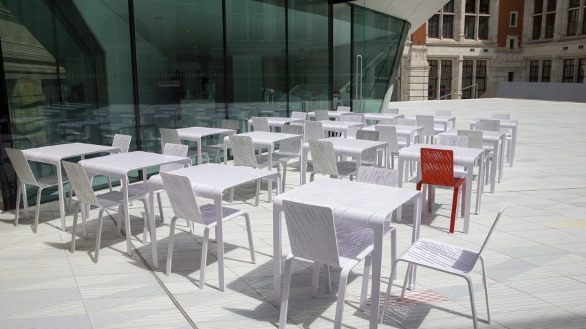 AL_A and Moroso join to produce chairs for V&A's Exhibition Road Quarter