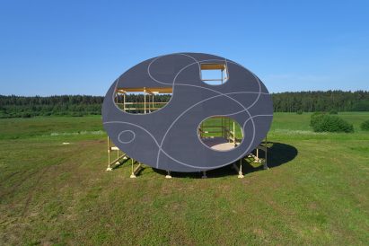 Didzis Jaunzems Architecture builds earthworm-inspired pavilion in Latvia