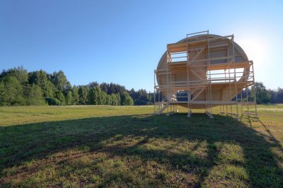 Didzis Jaunzems Architecture builds earthworm-inspired pavilion in Latvia