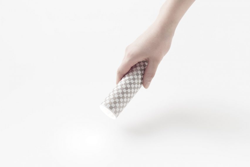 Nendo torch made from a piece of paper