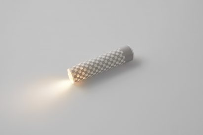 Nendo torch made from a piece of paper